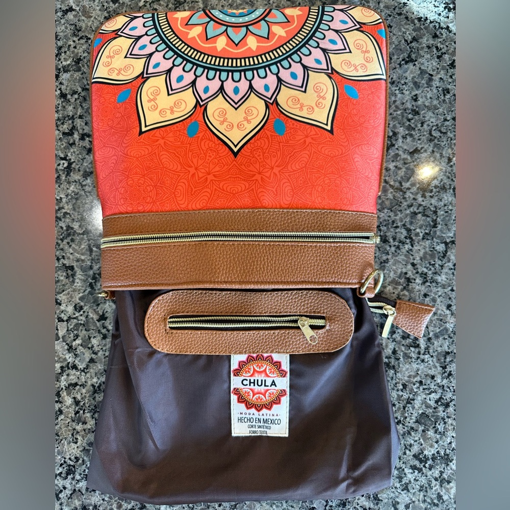 ✨Like New✨CHULATULUM  Mandala Orange - Ana CROSSBODY Orange ✨Best Seller✨ - Picture 11 of 11